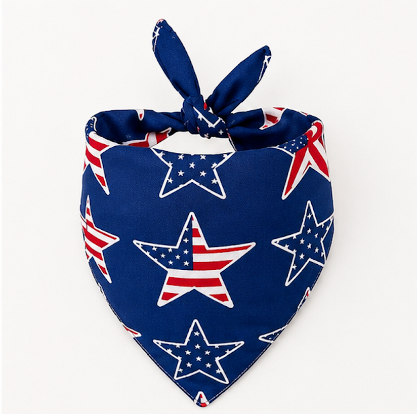 American flag pet bandana for dogs and cats