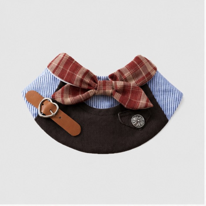 British Bowknot Pet Bib view 2