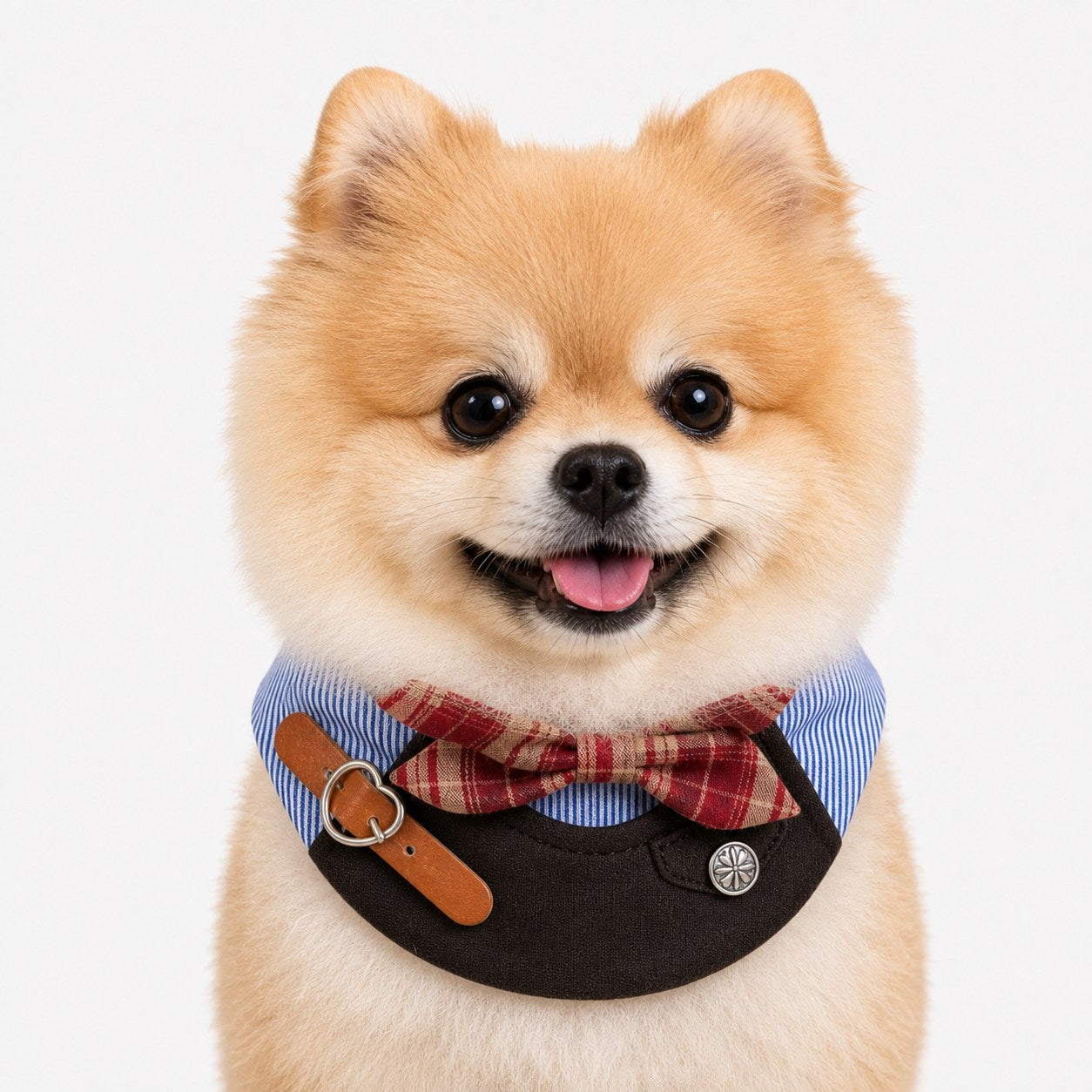 LuluPengu adjusted primary certificate photo: british-bowknot-pet-bib