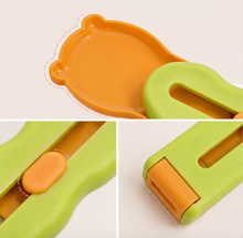 yellow cat treat feeder for squeeze snacks - view 4