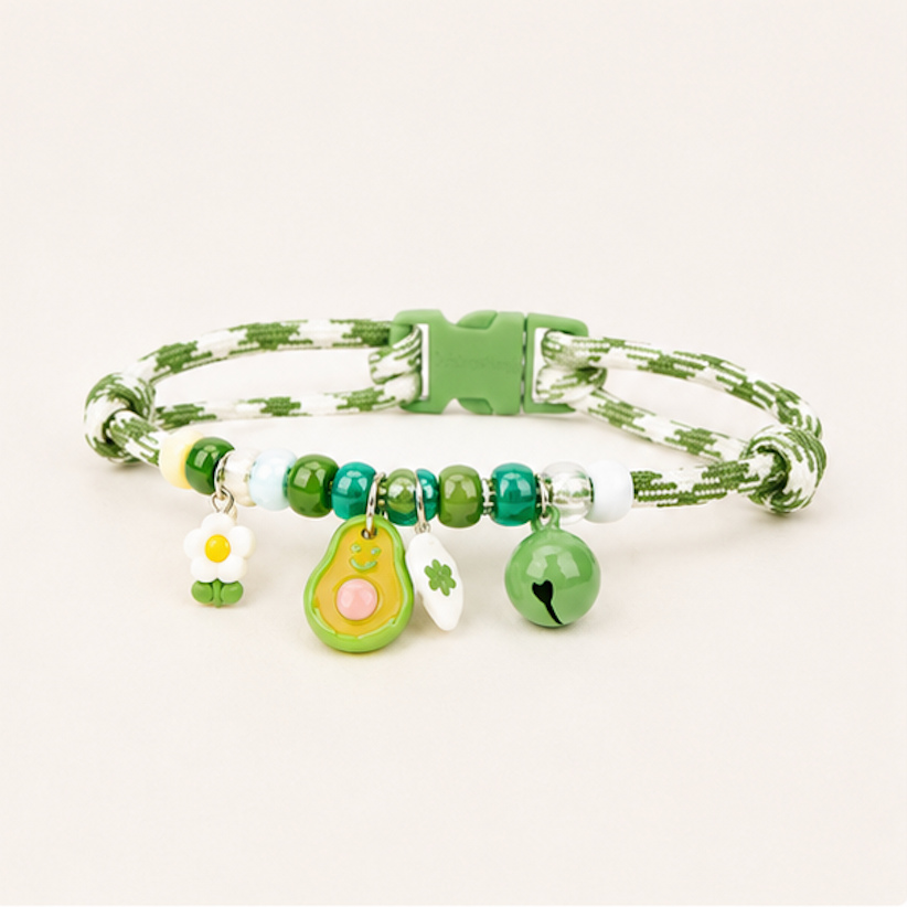 colorful pet collar with playful patterns