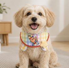 Colorful Plaid Star Pet Bib view 4