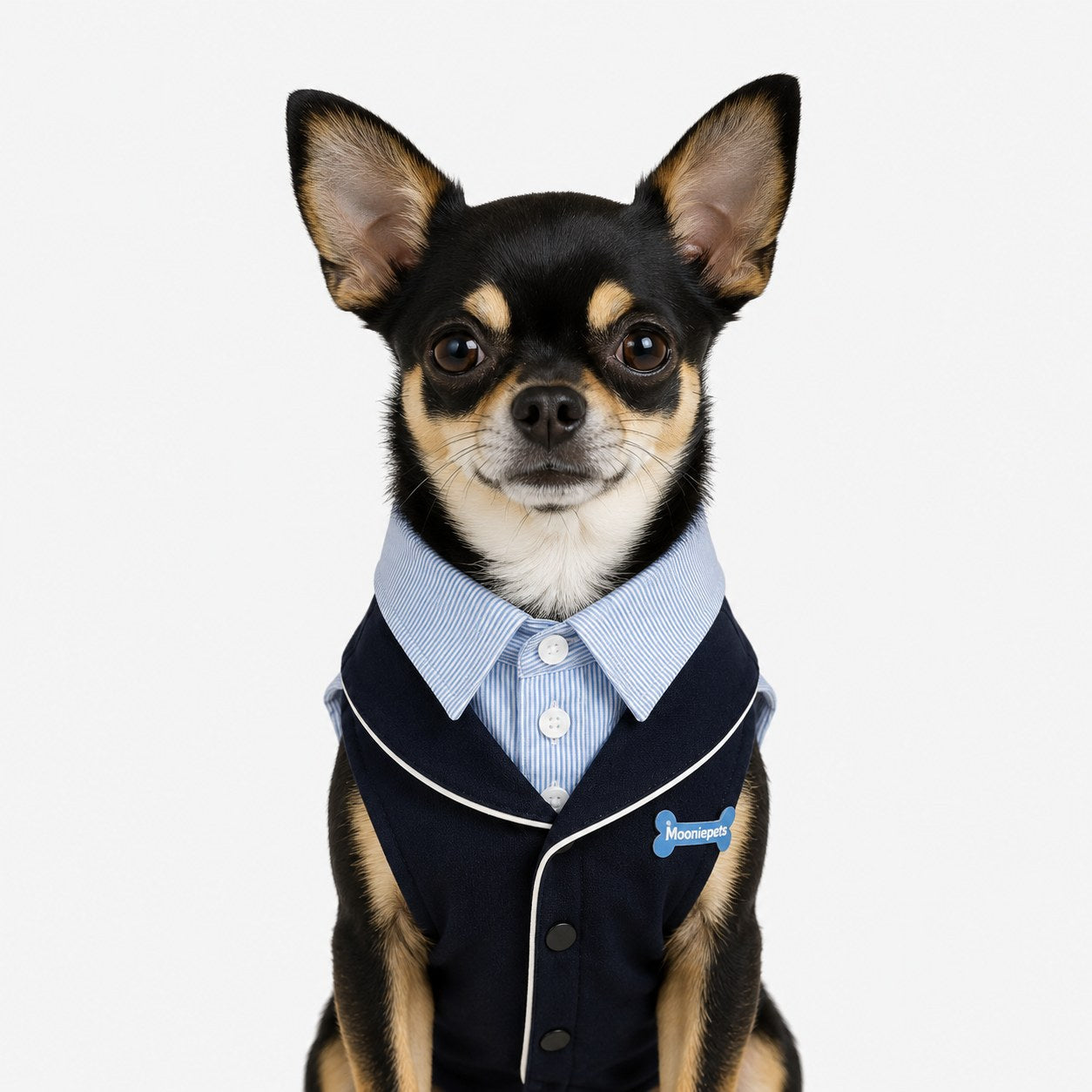 navy stripe pet suit for dogs and cats