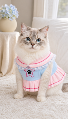 LuluPengu clothing gallery scene GPT replacement: pet-sailor-outfit: 3场景图.png