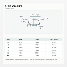 LuluPengu clothing gallery size chart redesigned: pet-sailor-outfit