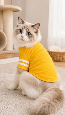 LuluPengu clothing gallery scene GPT replacement: pet-sport-outfit: 6产品场景图.png