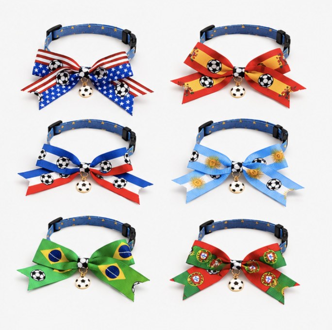 Summer Football Adjustable Pet Collar styles overview