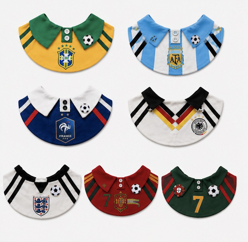 Summer Football Pet Bib styles overview