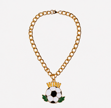 summer football charm necklace for pets