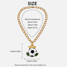 LuluPengu gallery size: summer-football-pet-charm-necklace: 尺寸图.png