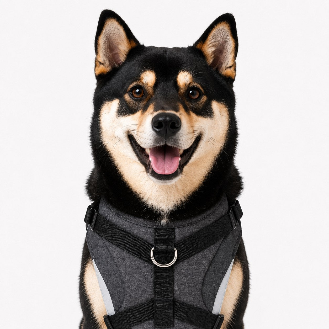 utility pet vest in mist gray