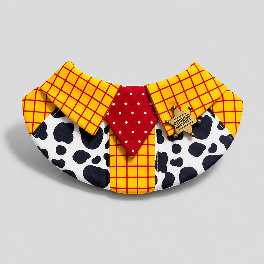 Yellow Plaid Pet Bib view 2