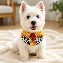 Yellow Plaid Pet Bib view 4