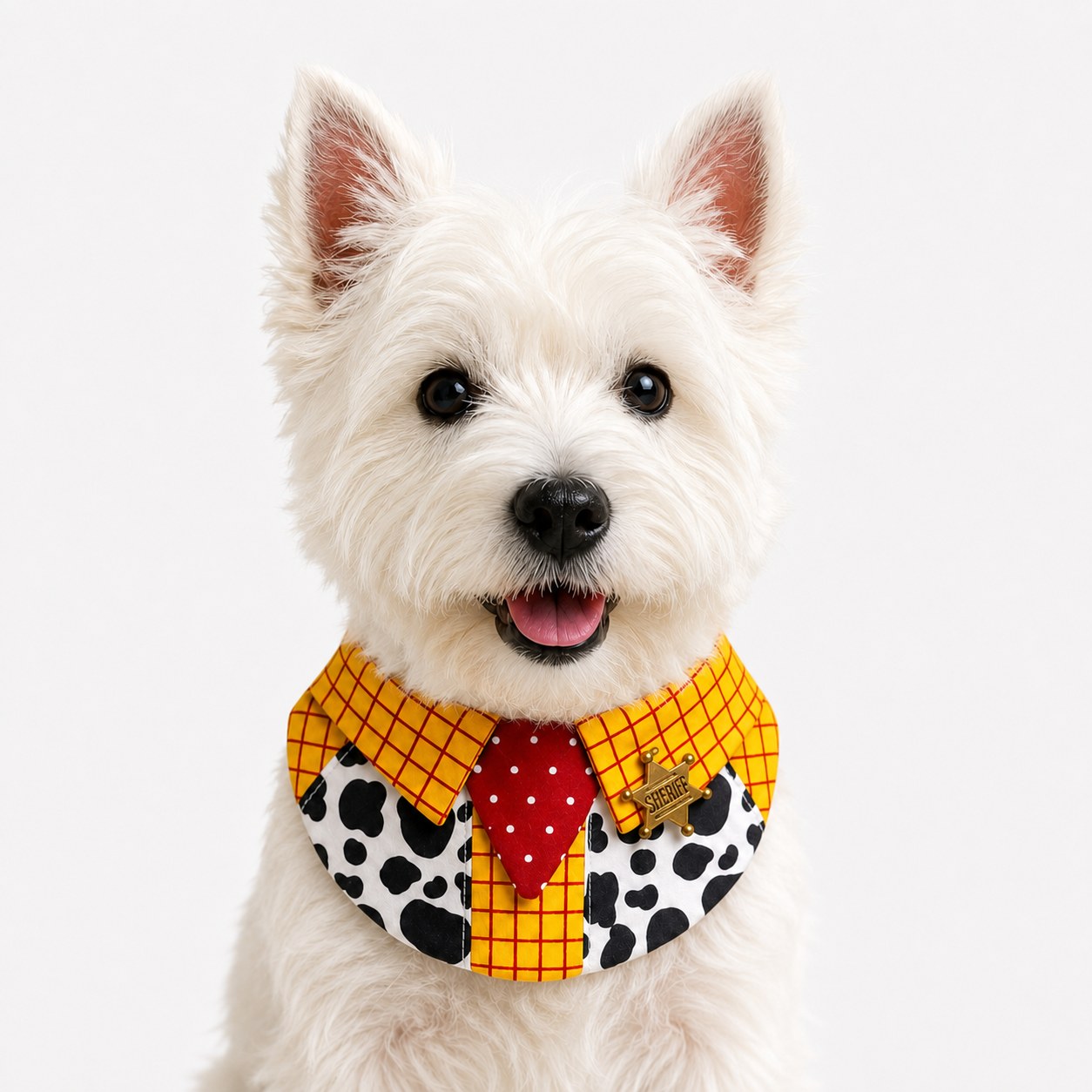 LuluPengu adjusted primary certificate photo: yellow-plaid-pet-bib
