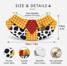 LuluPengu gallery size: yellow-plaid-pet-bib: 尺寸图.png