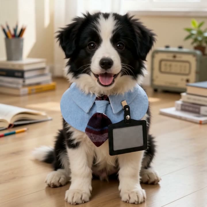 Academy Blue Shirt Pet Bib video cover
