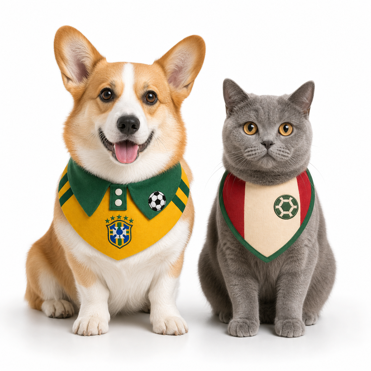 Pets wearing LuluPengu apparel